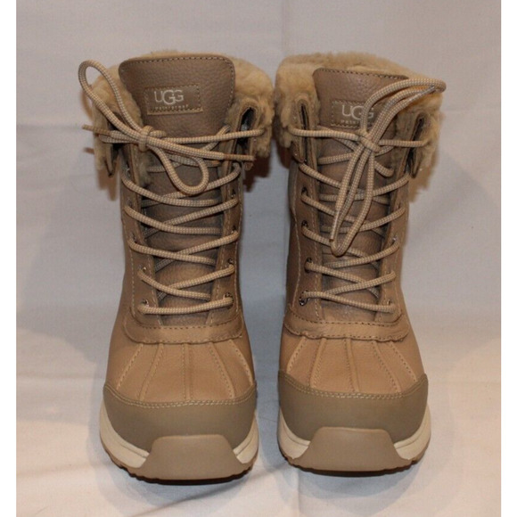 NEW UGG Women's‎ ADIRONDACK III Leather Winter Waterproof Boots MDSD BEIGE - Picture 6 of 11